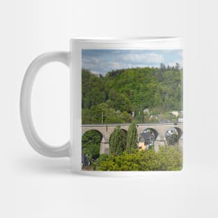 Luxembourg; City; Viaduct; Bridge; railway bridge; ground Mug